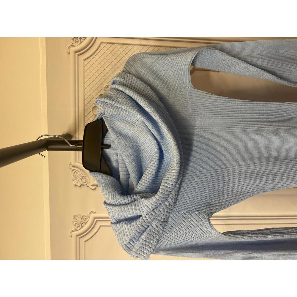 SEROYA Galli Mini Dress in Powder Blue - Picture 4 of 6